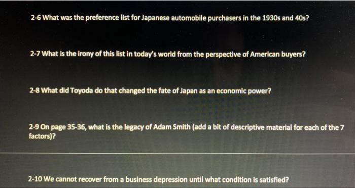 2-6 What was the preference list for Japanese