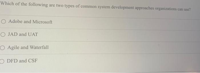 Which of the following are two types of common