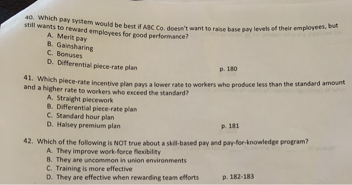 strategic human resource managment best if ABC