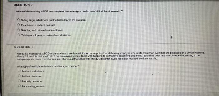 QUESTION 7 Which of the following is NOT an