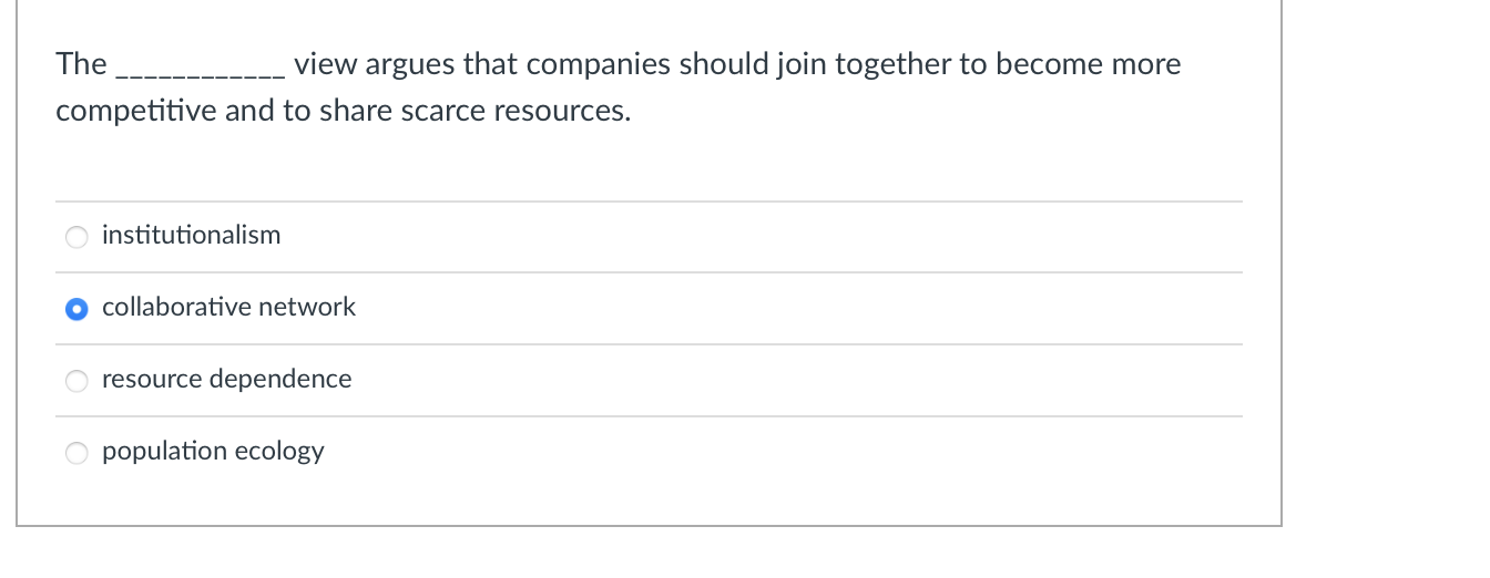 The view argues that companies should join