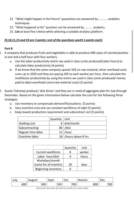 I NEED ALL ANWERS HELP PLEASE 105 points in Total