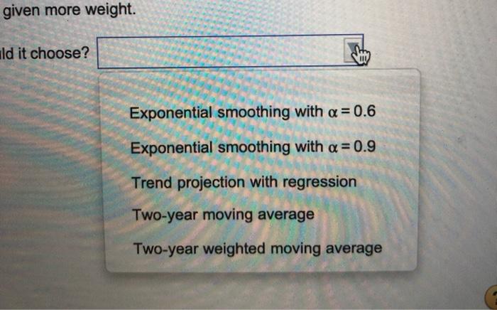 If MAD is the performance criterion chosen by the