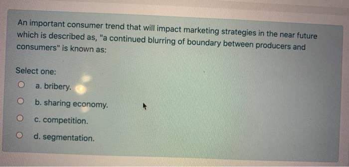 An important consumer trend that will impact