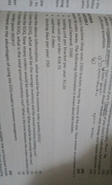 mold Palmer Hospital (APH) 10 scussion of any 2