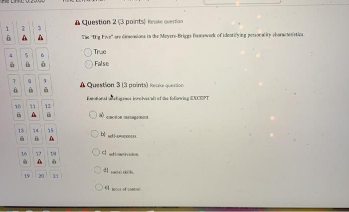 Ime LI 3 1 G 2 A A Question 2 (3 points) Retake