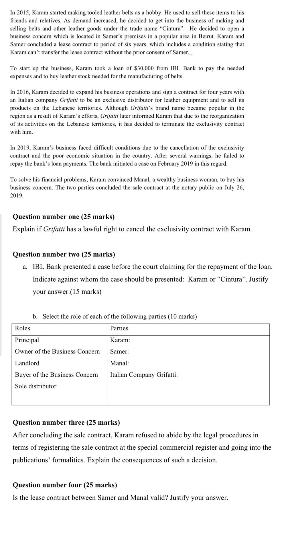 In 2015, Karam started making tooled leather