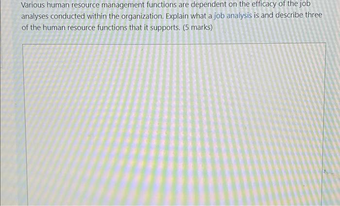 human resource management Various human resource