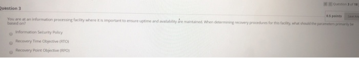 Question 3 0.5 points a You are at an information