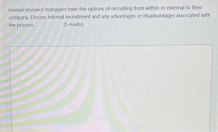 human resource management Various human resource