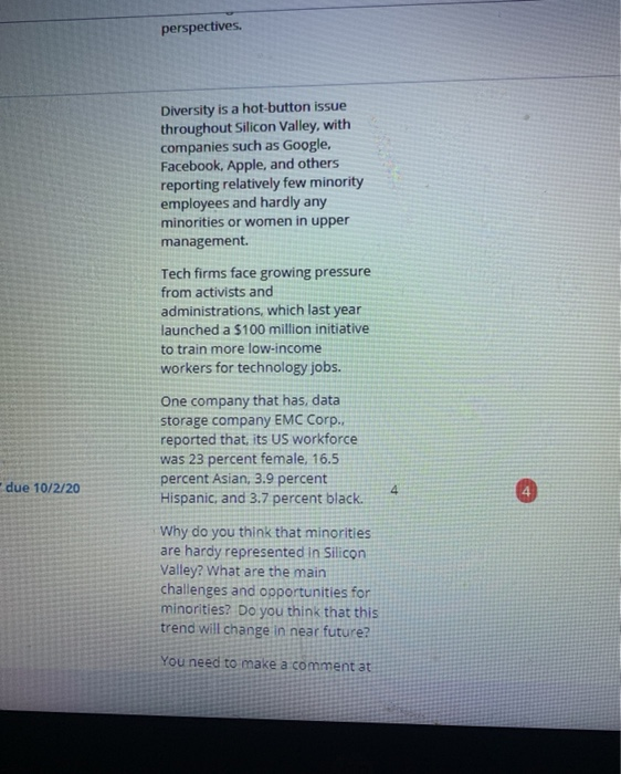 perspectives. Diversity is a hot-button issue