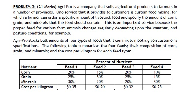 Use Excel. Need copyable answer PROBLEM 2: (21