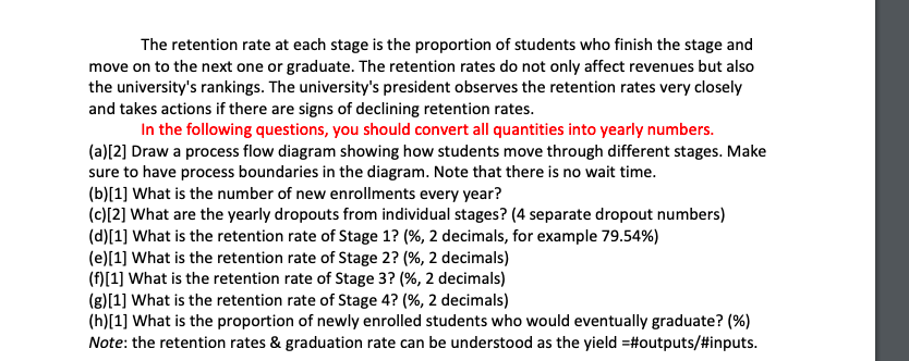 QUESTION 22 (10 points) - Little's Law in