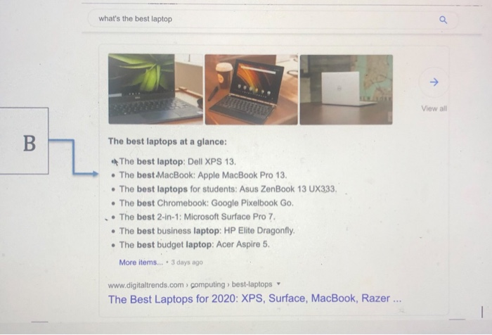 s points Save Answ In the two searches below on