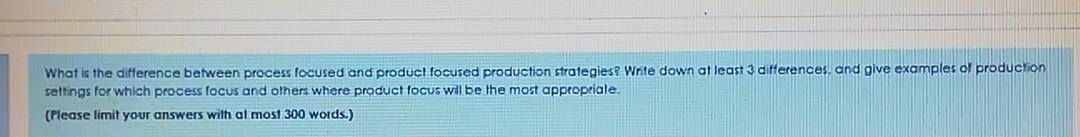 What is the difference between process focused