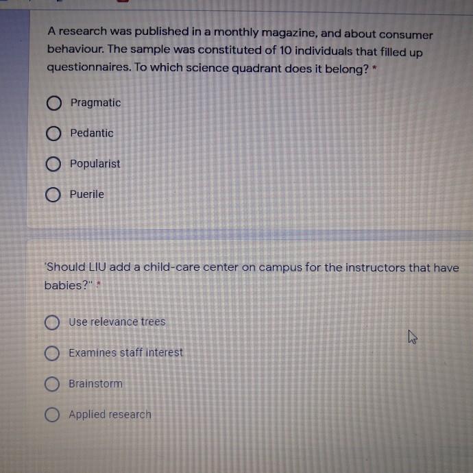 Business research method course : A research was