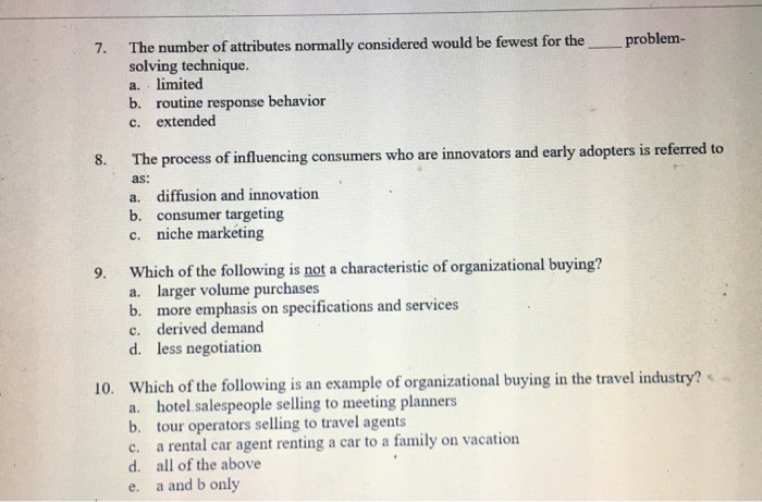 Which consumer choice model involves choosing