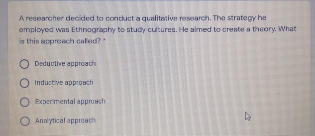 Business research method course : A research was