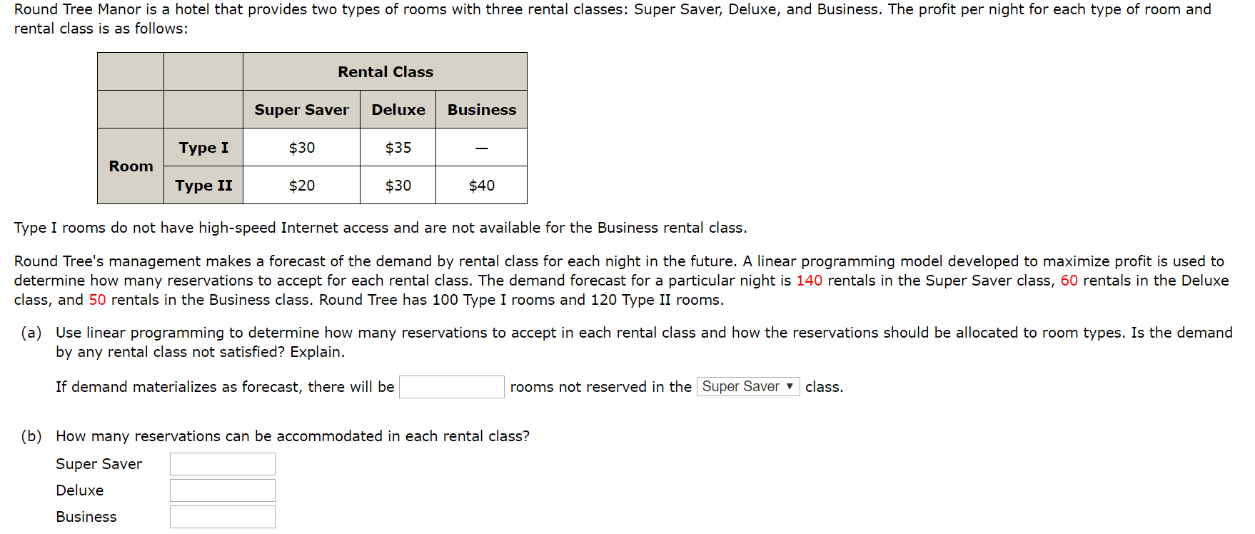 Round Tree Manor is a hotel that provides two