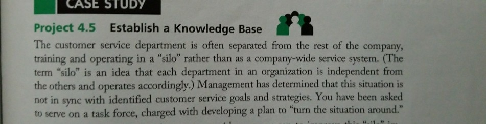 Create a plan for turning the situation around.