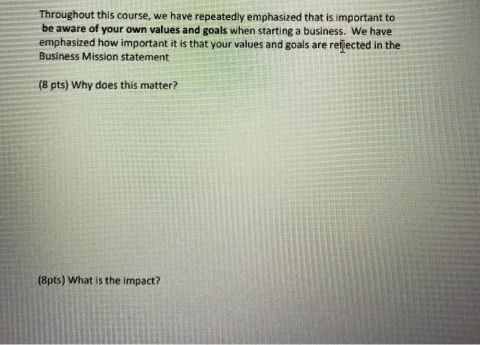 Throughout this course, we have repeatedly