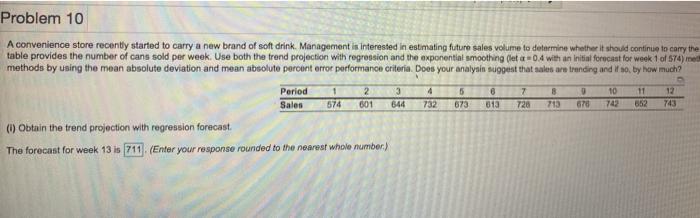 Problem 10 4 8 11 A convenience store recently