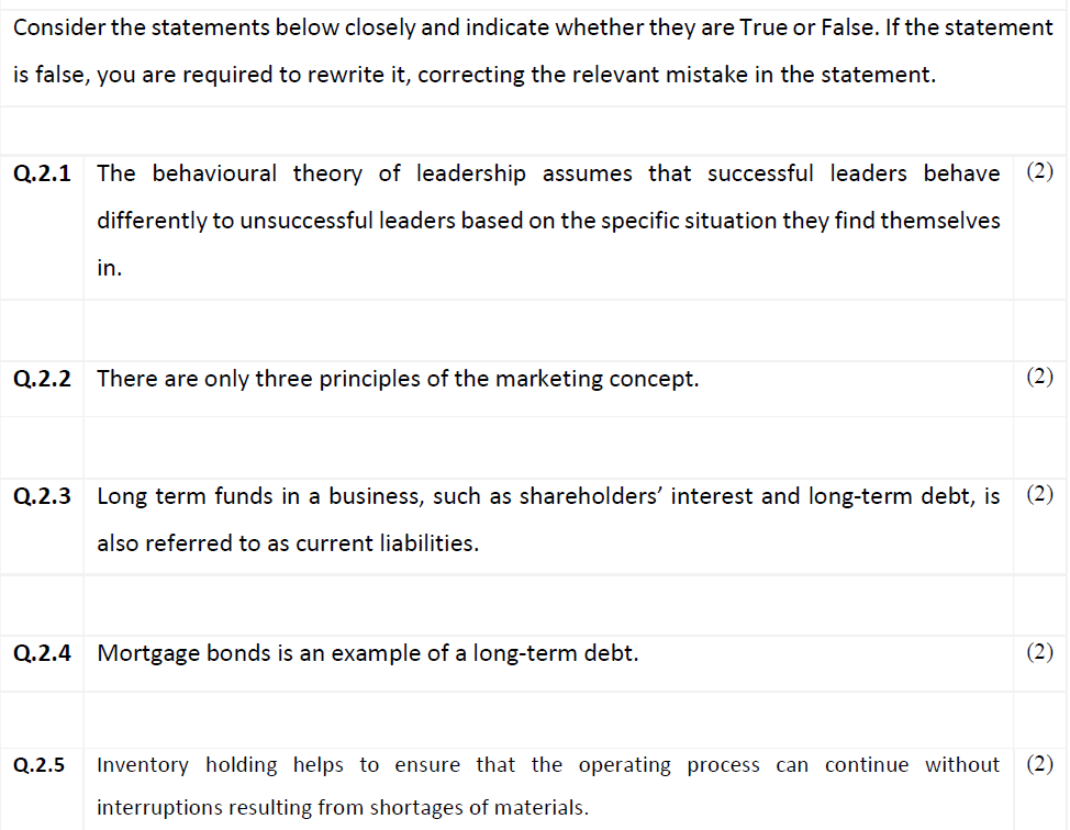 Consider the statements below closely and