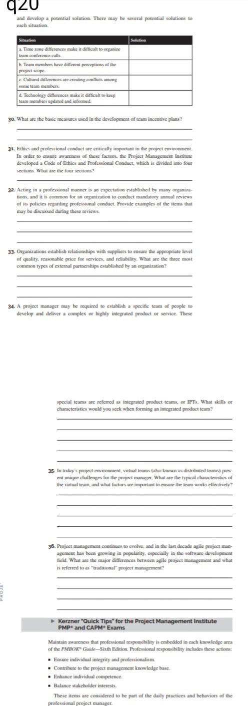 nm 920 and develop a potential solution. There