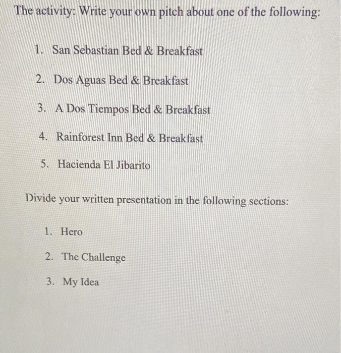 Write a persuasive sales pitch, showing the best