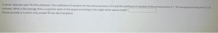 A server operates with 78,52 utilization. The