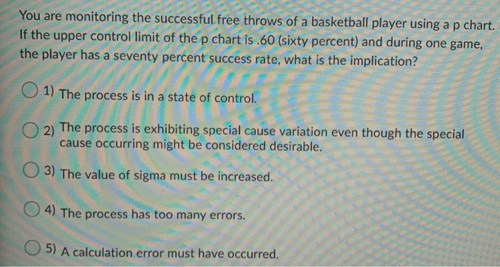 You are monitoring the successful free throws of