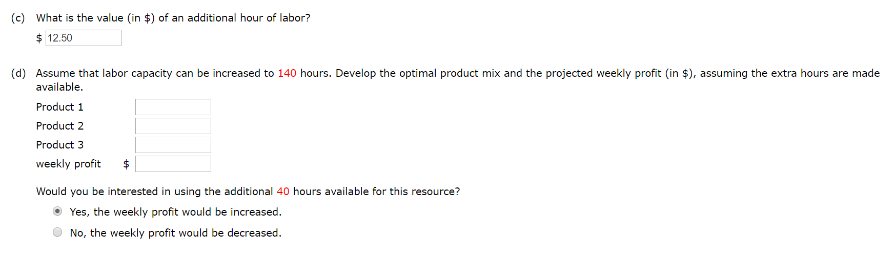 Better Products, Inc., manufactures three