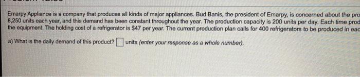 Emarpy Appliance is a company that produces all