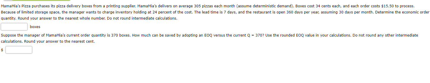 MamaMia's Pizza purchases its pizza delivery