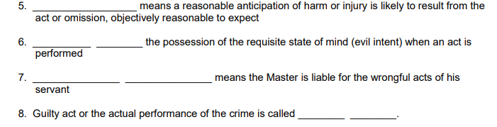 5. 6. means a reasonable anticipation of harm or