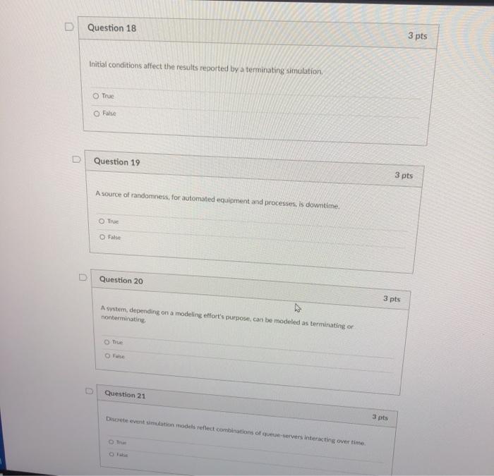please help D Question 18 3 pts Initial