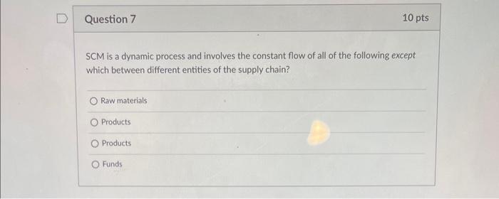 SCM is a dynamic process and involves the