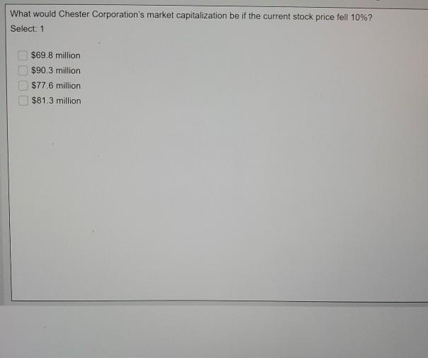 Please show all work. What would Chester