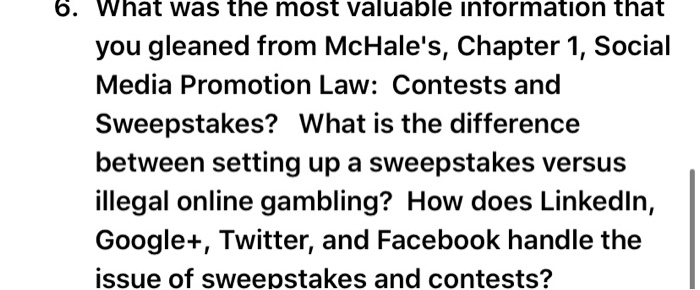 5. Legal and privacy issues - conduct web