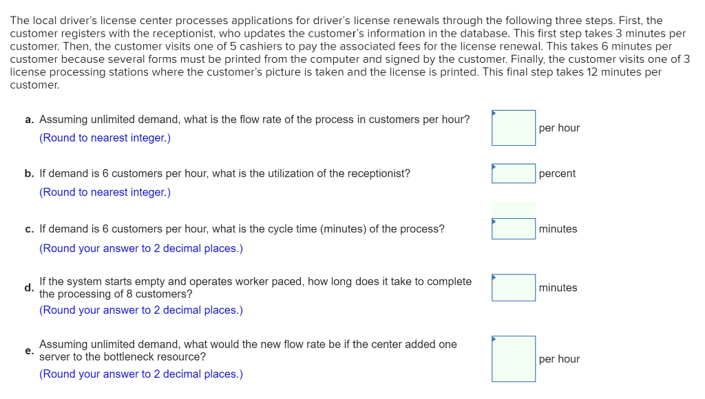 The local driver's license center processes