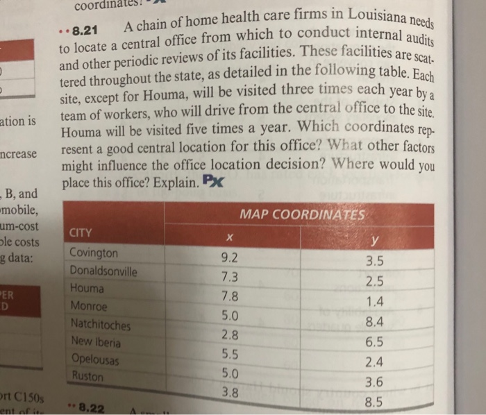 please show all work A chain of home health care