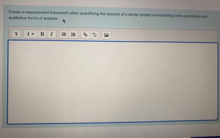 Create a measurement framework when quantifying