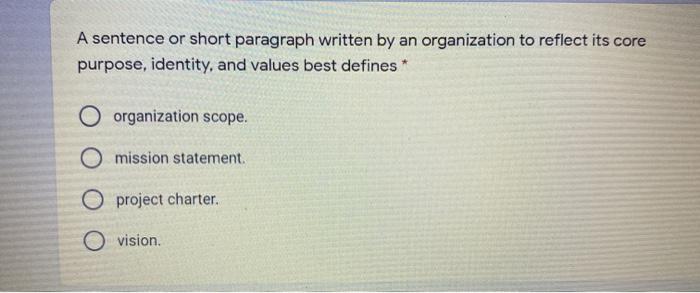 A sentence or short paragraph written by an