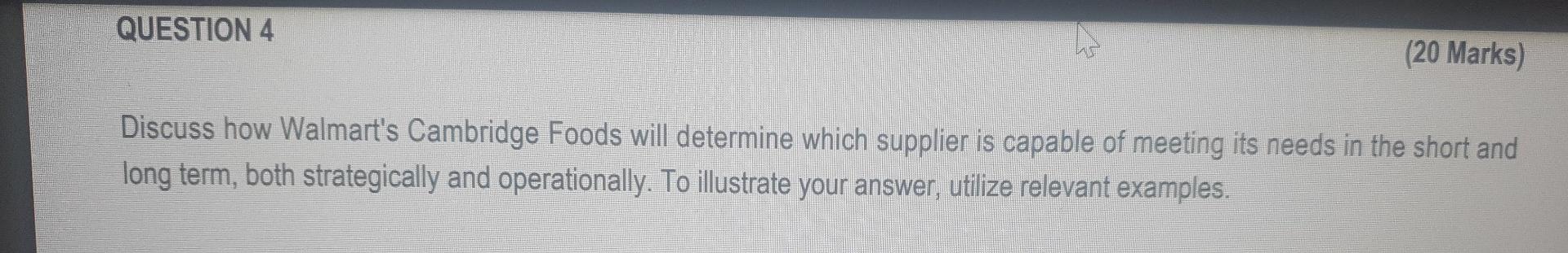 Question 4, please assist with points on this