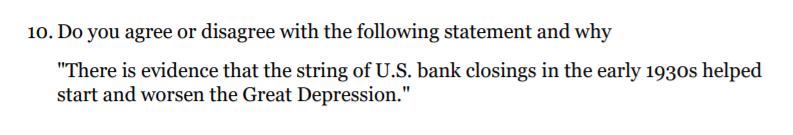 10. Do you agree or disagree with the following