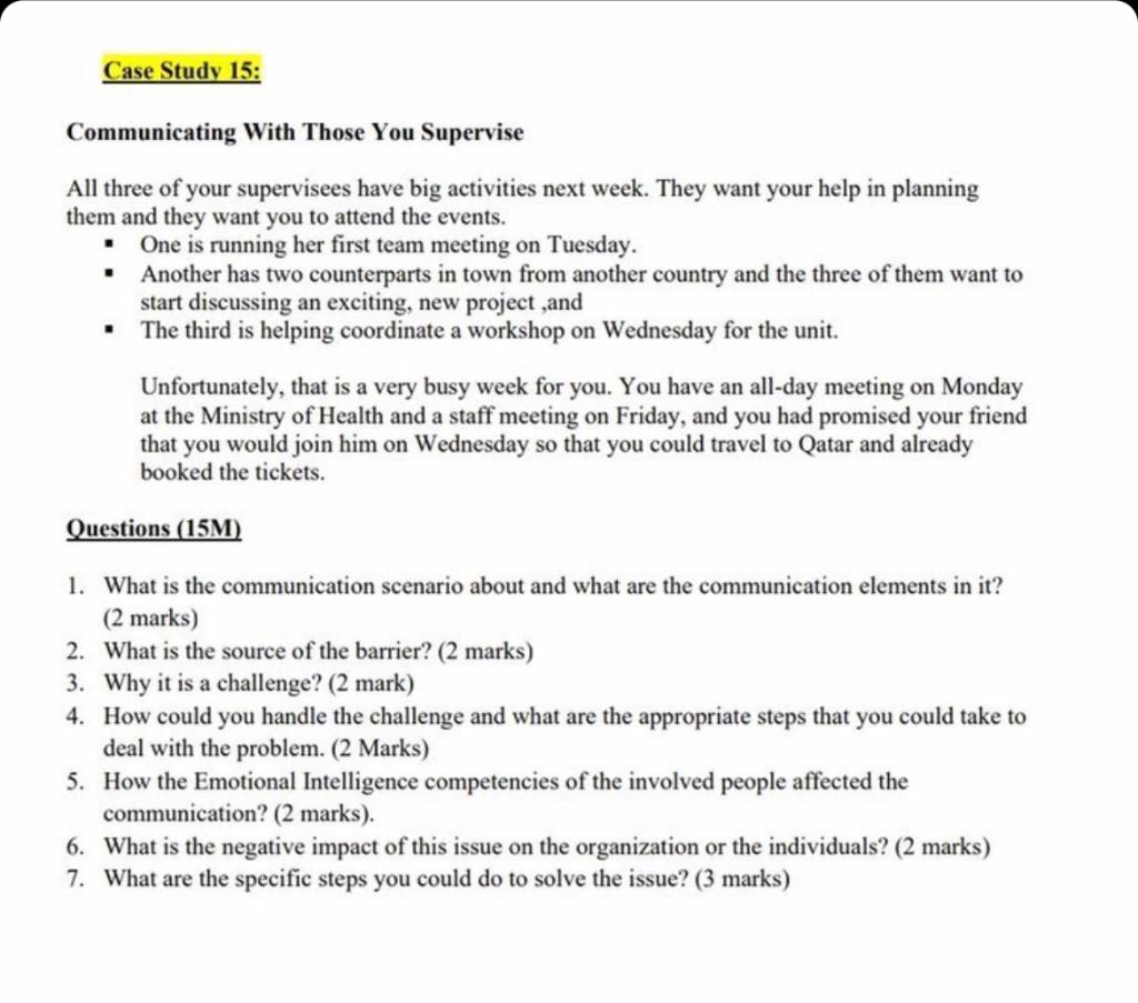 Case Study 15: Communicating With Those You