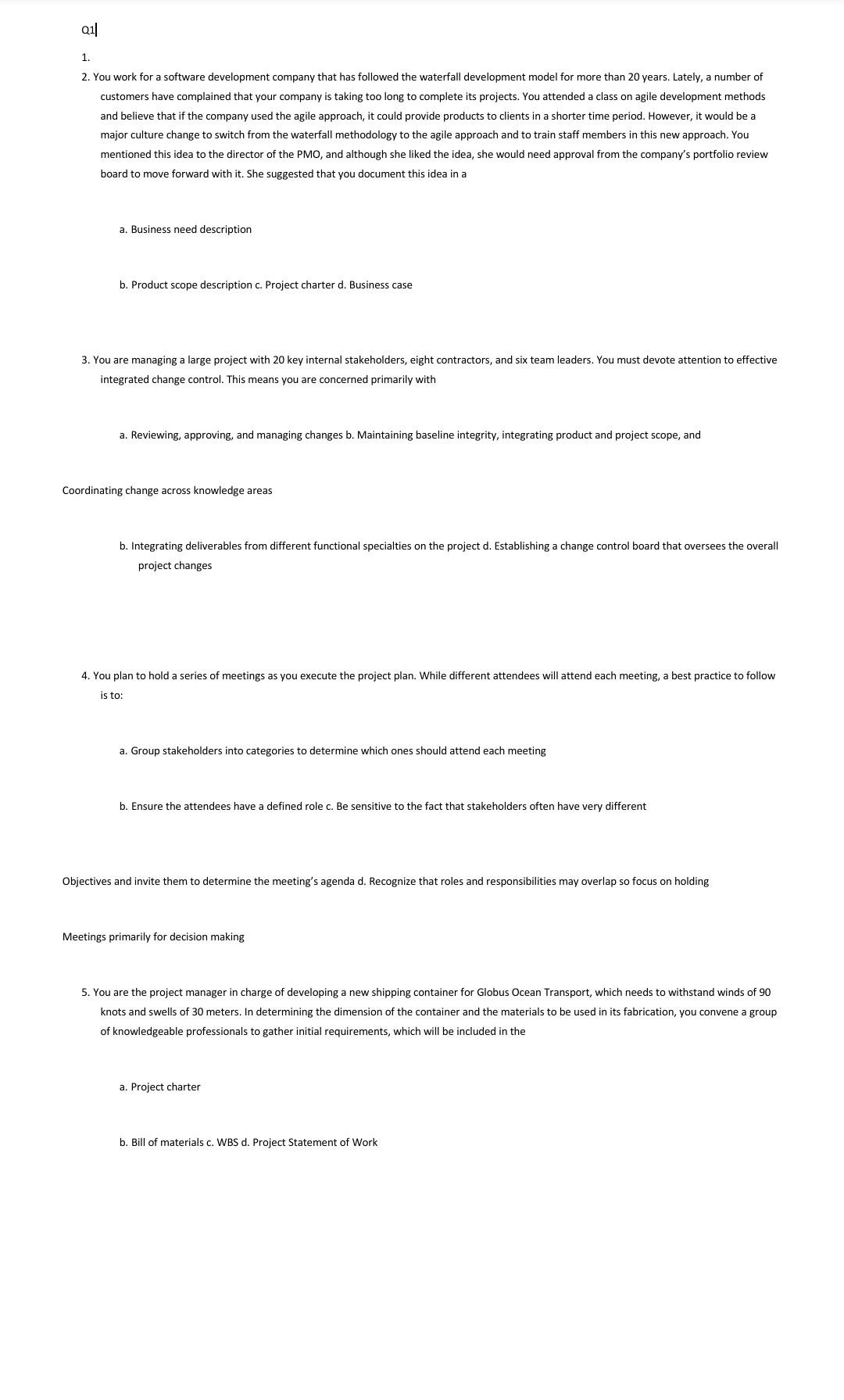 bj 21 1. 2. You work for a software development