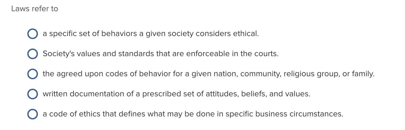 Ethics refers to the O religious tenets of a
