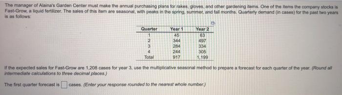can you also answer: - the second quarter forcast