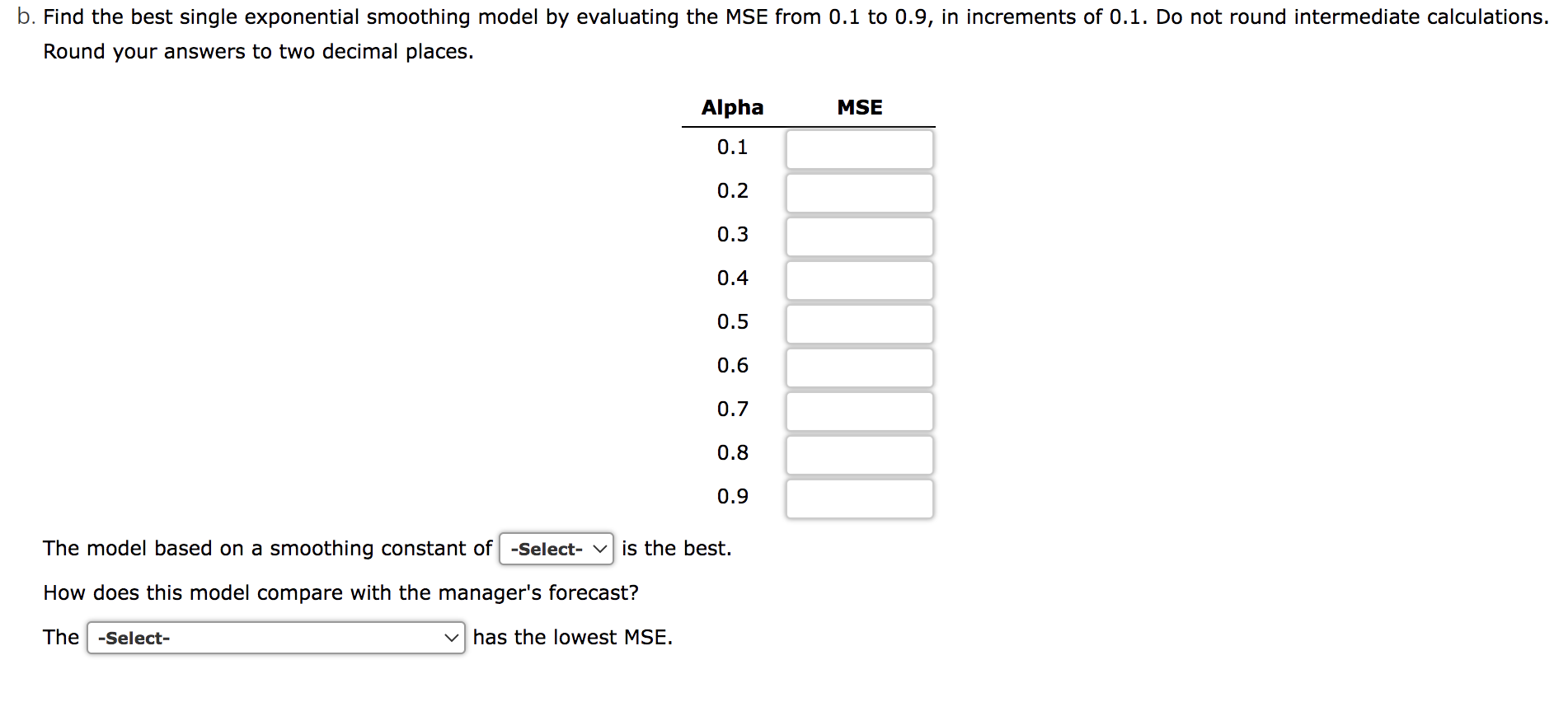 Please answer all the questions above Two